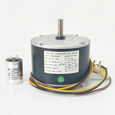 48-Rahmen-Kondensatorlüftermotor - 1/10 PS 208/230 V 60 Hz 1100 U/min 5 uF/370 V CW/CCW-Drehung - Ersatzmotor 5KCP39BGS069S